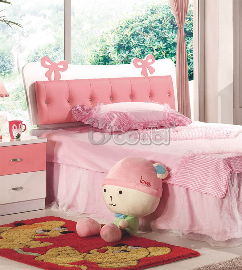Giường công chúa màu hồng êm ái BB BABY860G-2